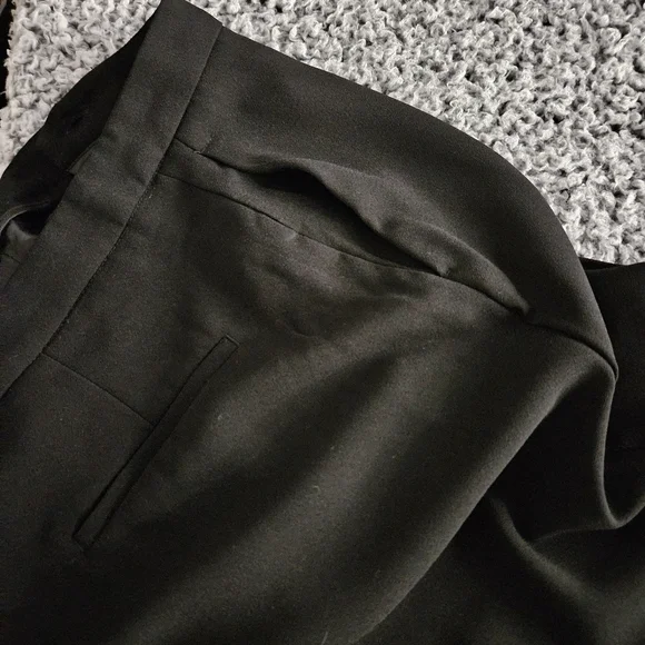 Zara Women's Black Flare Pants Small S 30x34 Long Tall Bootcut Dress Trousers - Picture 6 of 12